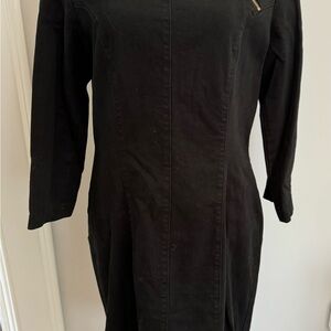 Prairie Underground Black Long Sleeve Sheath Dress